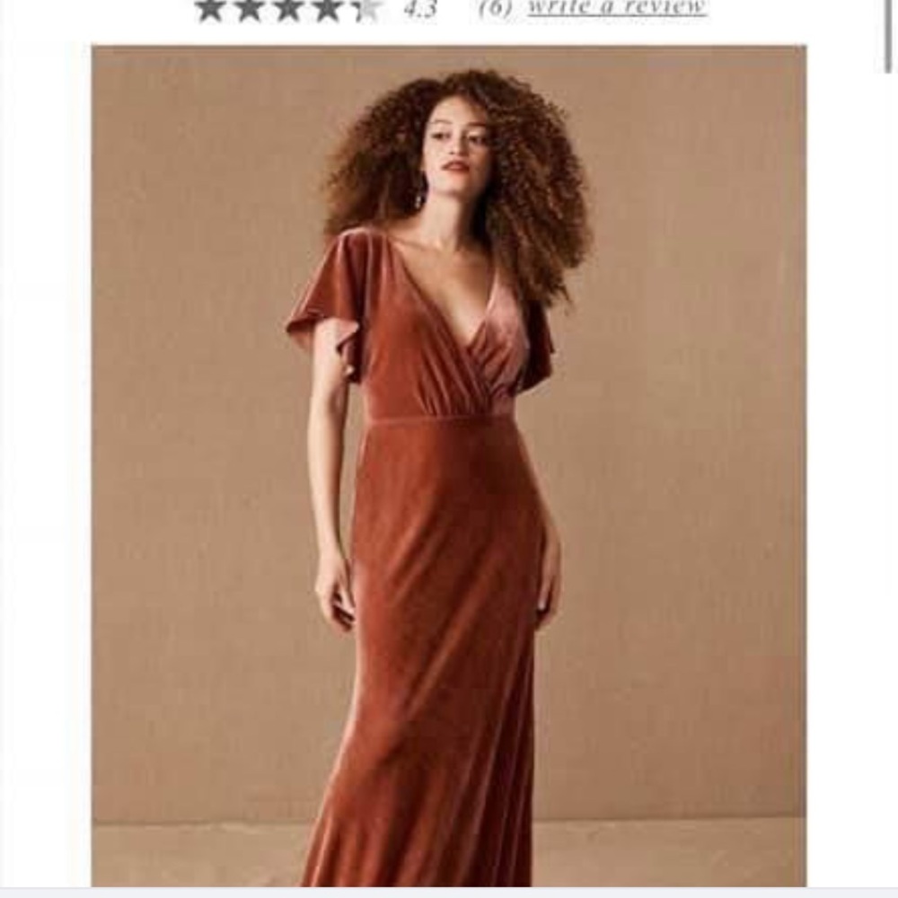 BHLDN Jenny Yoo velvet dress